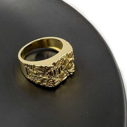 14K Gold Plated Nugget Ring