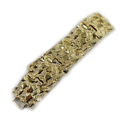 14k Gold Plated Nugget Bracelet