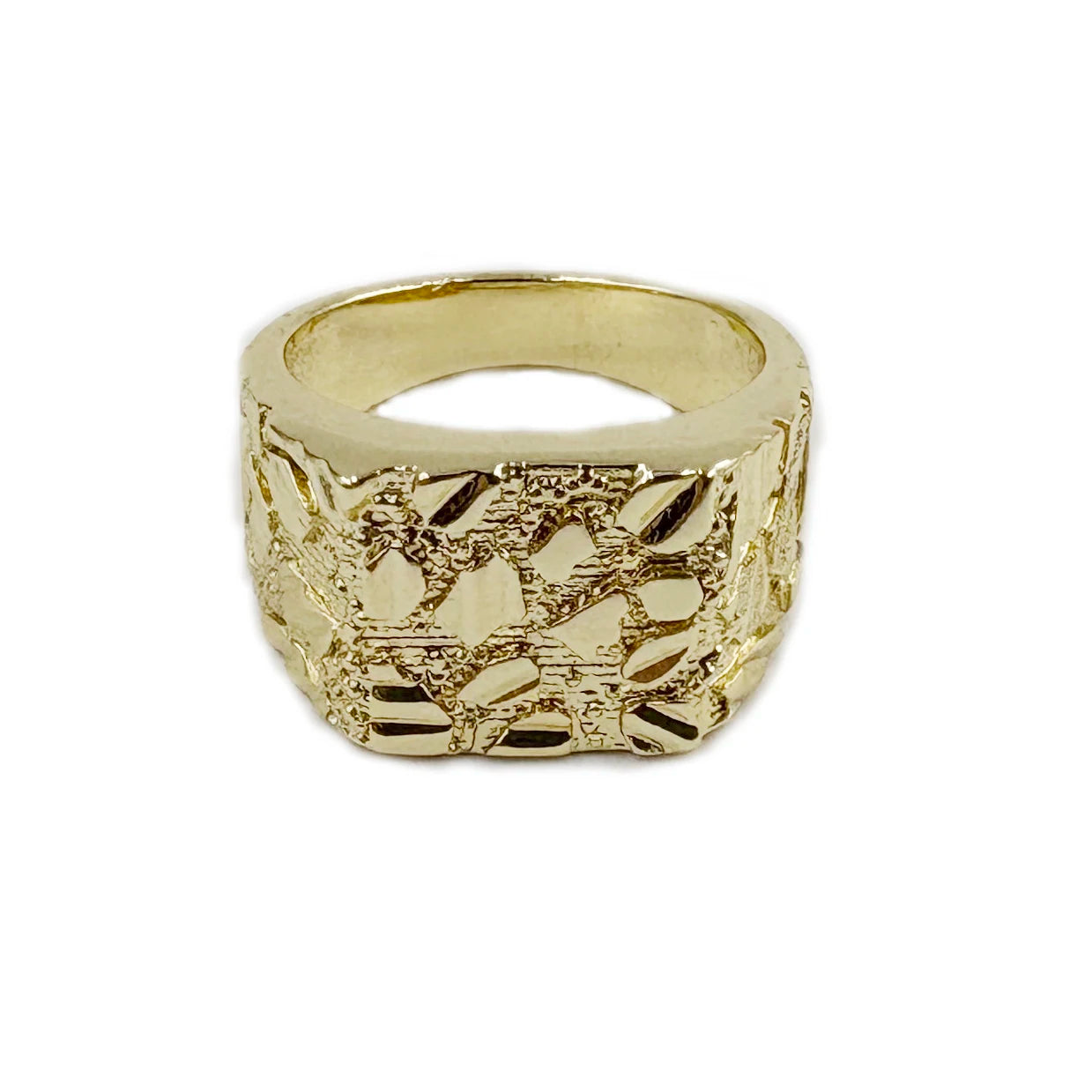 14K Gold Plated Nugget Ring