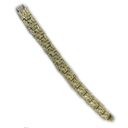 14k Gold Plated Nugget Bracelet