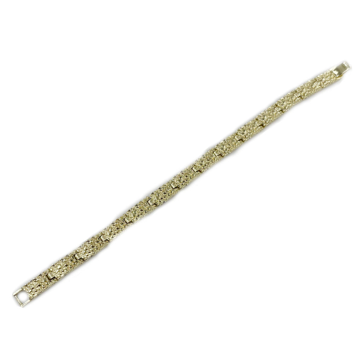 14k Gold Plated Nugget Bracelet