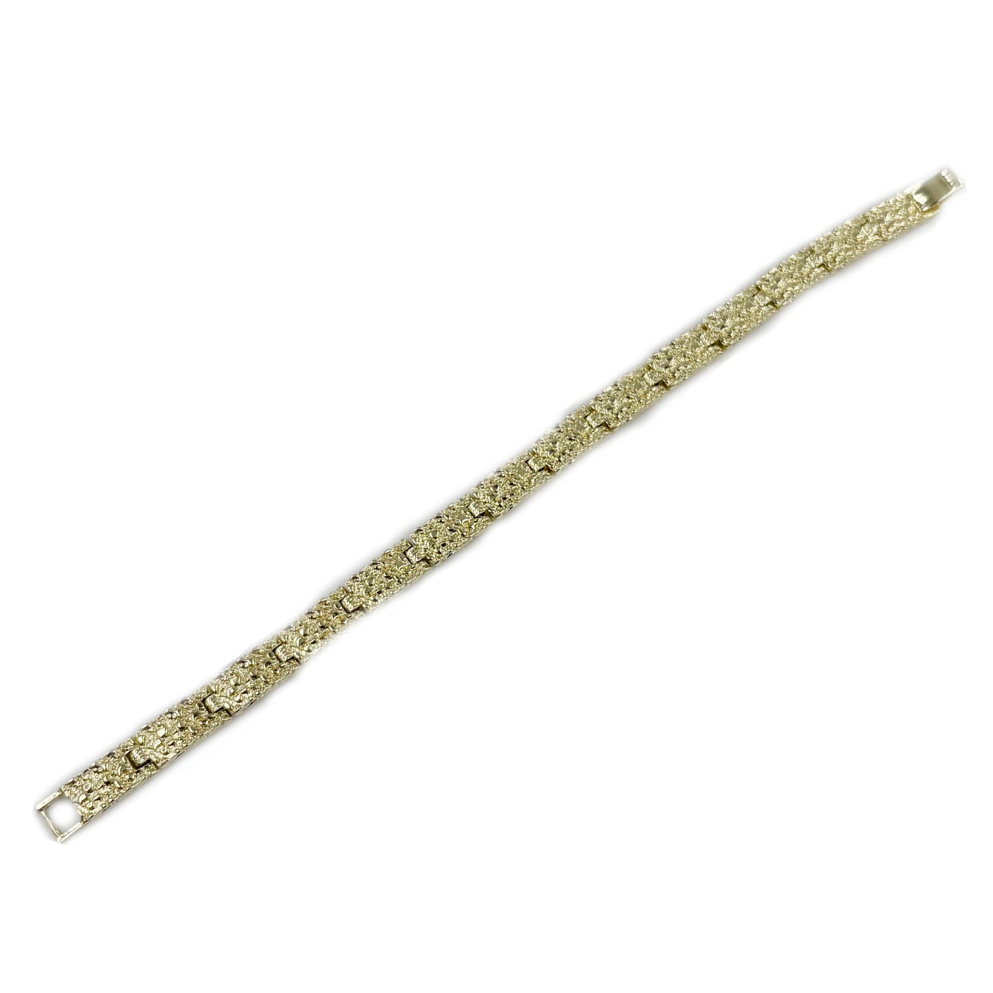 14k Gold Plated Nugget Bracelet