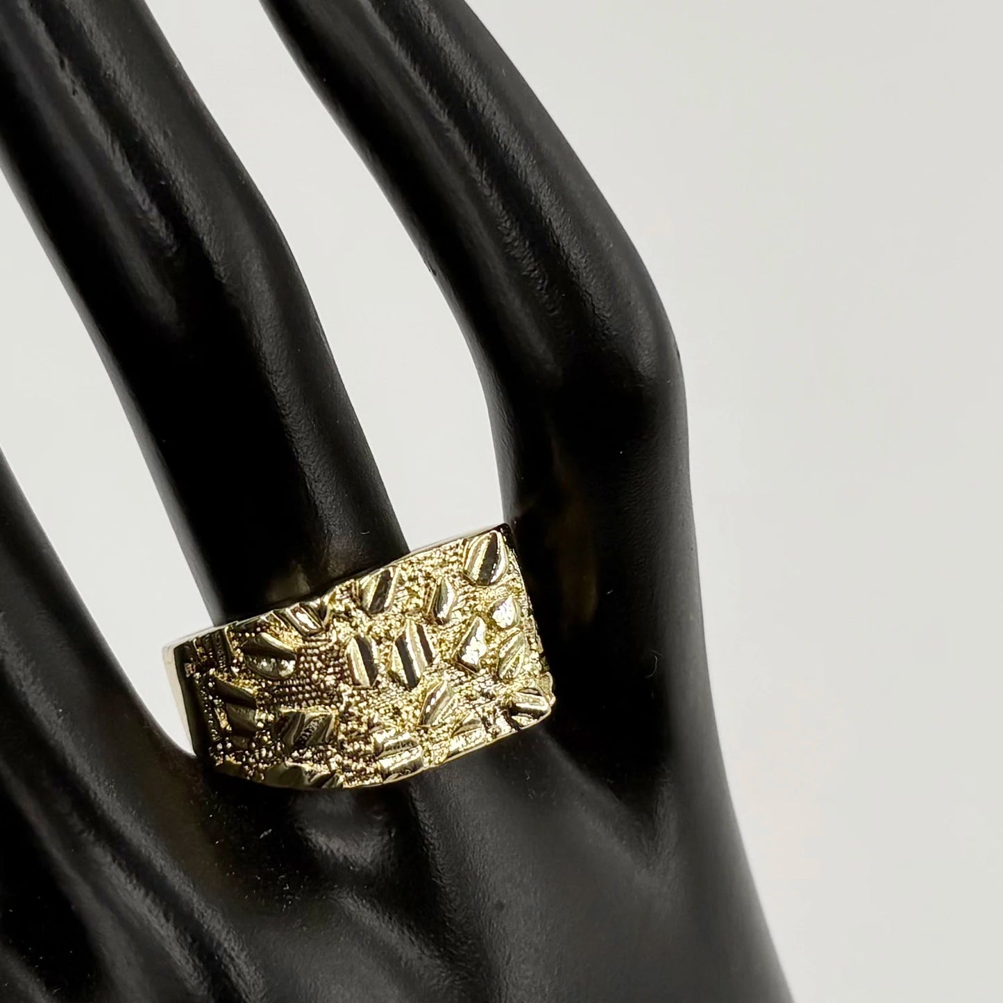 14K Gold Plated Nugget Ring
